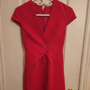 Mango xs electric red mini dress